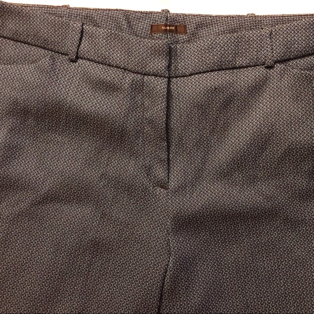 Plus size ankle length career pants